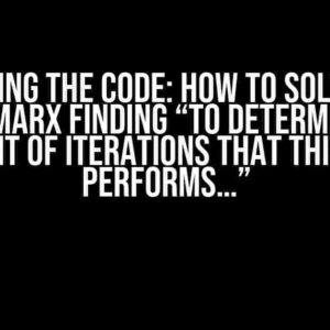 Cracking the Code: How to Solve the Checkmarx Finding “To Determine the Amount of Iterations That This Loop Performs…”